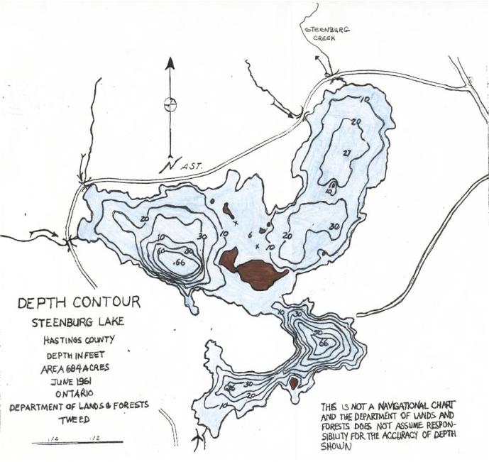 Baptiste Lake Depth Chart